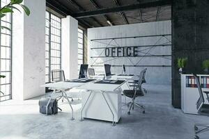 contemporary loft office photo