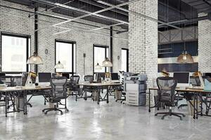 contemporary loft office photo