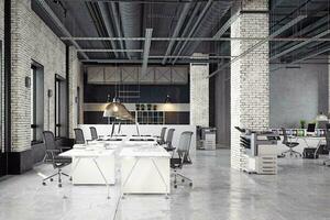 contemporary loft office photo