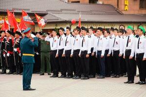 Festive parade on May 9 in Slavyansk-on-Kuban, in honor of Victory Day in the Great Patriotic War. photo
