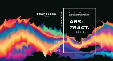 Abstract and surreal background template copy space. Colorful modern backdrop design for art poster, banner, event, festival, landing page, magazine, cover, or brochure. vector