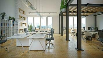 contemporary loft office photo