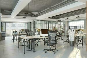 Modern elegant office interior photo