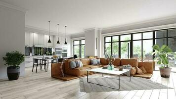 modern living room interior photo