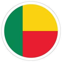 Benin flag design shape. Flag of Benin design shape vector
