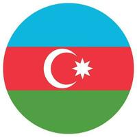 Azerbaijan flag design shape. Flag of Azerbaijan shape vector