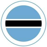 Flag of Botswana. Botswana flag shape vector