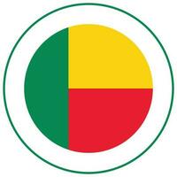 Benin flag design shape. Flag of Benin design shape vector