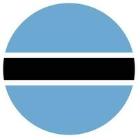 Flag of Botswana. Botswana flag shape vector