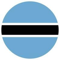 Flag of Botswana. Botswana flag shape vector