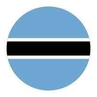 Flag of Botswana. Botswana flag shape vector