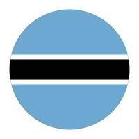 Flag of Botswana. Botswana flag shape vector