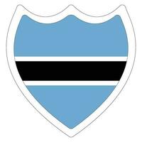 Flag of Botswana. Botswana flag shape vector