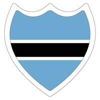 Flag of Botswana. Botswana flag shape vector