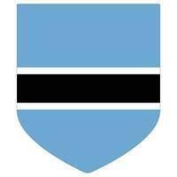 Flag of Botswana. Botswana flag shape vector