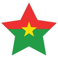 Burkina Faso flag. Flag of Burkina Faso shape vector