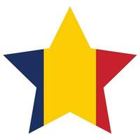 Chad bandera forma. bandera de Chad diseño forma. vector