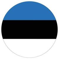 Flag of Estonia shape. Estonia flag design shape vector