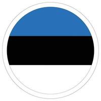 Flag of Estonia shape. Estonia flag design shape vector