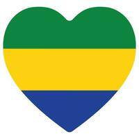 Gabon flag design shape. Flag of Gabon shape vector