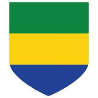 Gabon flag design shape. Flag of Gabon shape vector