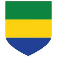 Gabon flag design shape. Flag of Gabon shape vector