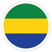 Gabon flag design shape. Flag of Gabon shape vector