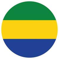 Gabon flag design shape. Flag of Gabon shape vector