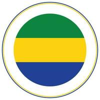 Gabon flag design shape. Flag of Gabon shape vector