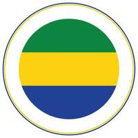 Gabon flag design shape. Flag of Gabon shape vector