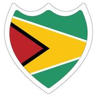 Guyana flag. Flag of Guyana design shape. vector