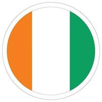 Ivory Coast flag. Ivory Coast flag shape design vector