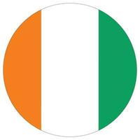 Ivory Coast flag. Ivory Coast flag shape design vector