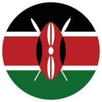 Kenya flag shape. Flag of Kenya shape vector