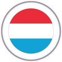 Luxembourg flag shape. Flag of Luxembourg design shape vector