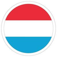 Luxembourg flag shape. Flag of Luxembourg design shape vector