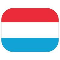 Luxembourg flag shape. Flag of Luxembourg design shape vector