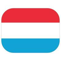 Luxembourg flag shape. Flag of Luxembourg design shape vector