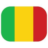 Mali flag shape. Flag of Mali design shape circle shape vector