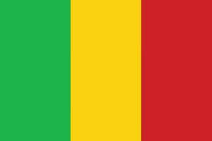 Mali flag shape. Flag of Mali design shape circle shape vector