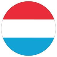 Luxembourg flag shape. Flag of Luxembourg design shape vector