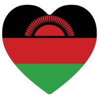 Flag of Malawi design shape. Malawi flag shape. vector