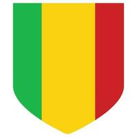 Mali flag shape. Flag of Mali design shape circle shape vector