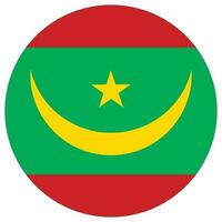 Mauritania flag design shape. Flag of Mauritania design shape vector