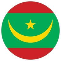 Mauritania flag design shape. Flag of Mauritania design shape vector