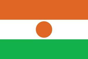 Níger bandera forma. bandera de Níger diseño forma. vector