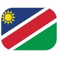 Namibia flag design shape. Flag of Namibia design shape vector