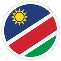 Namibia flag design shape. Flag of Namibia design shape vector