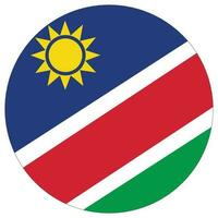 Namibia flag design shape. Flag of Namibia design shape vector