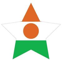 Niger flag shape. Flag of Niger design shape. vector